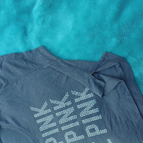 Pink Victoria's Secret women's crop top color gray size XS - Picture 4 of 5